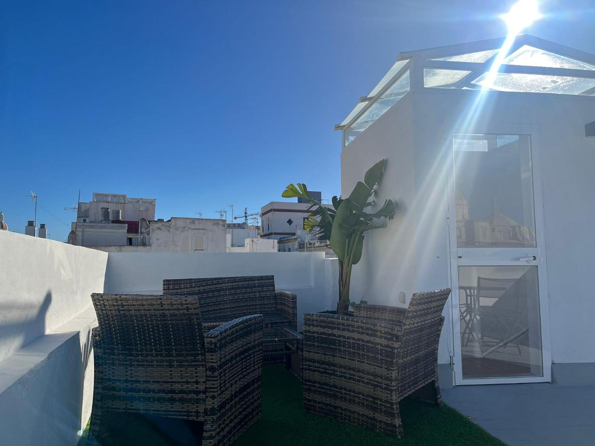 Ferienwohnung Hidden Gem Penthouse El Meson Cádiz Exterior foto
